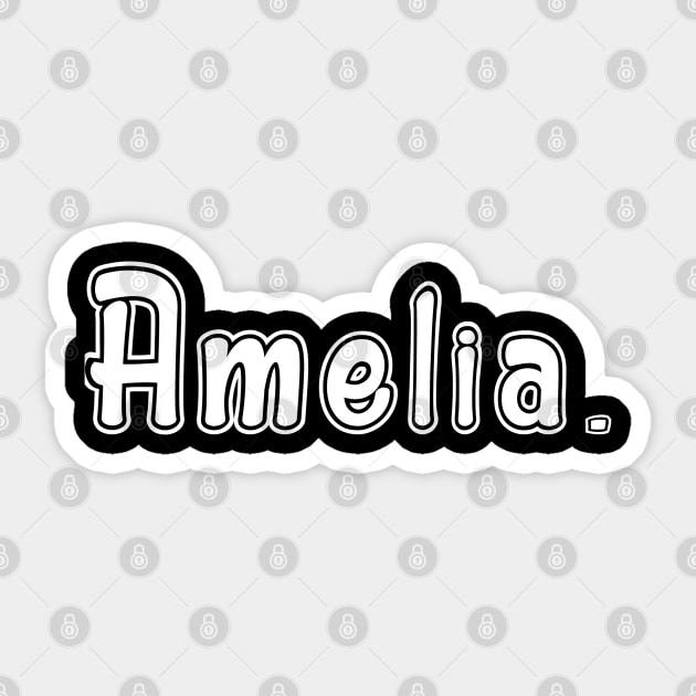 Name Amelia Sticker by CanCreate